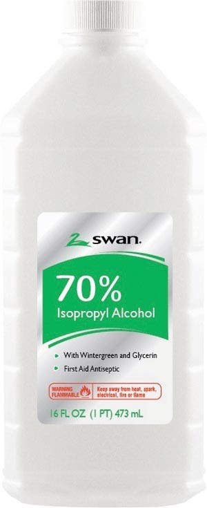 ISOPROPYL ALC 70% WINTER GREEN 16OZ 12/CS