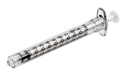 SYRINGE 1CC LUER LOCK - 100/BX