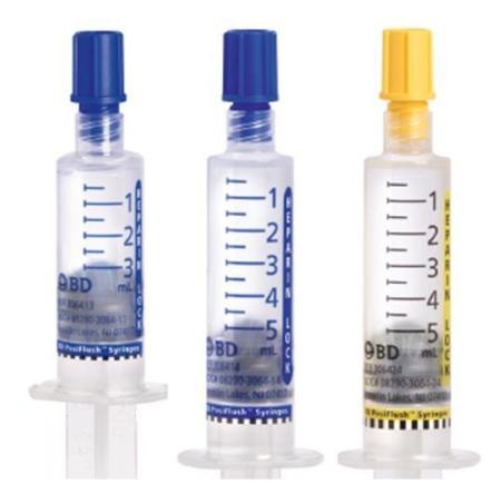 PREFILLED HEPARIN LOCK SYRINGE, 10U/ML, FILL: 3ML/3ML  - 30/BX