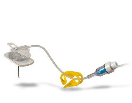 EZ HUBER* SAFETY INFUSION SET, 22G x 1/2" - 25/BX