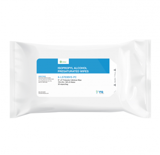 PRE-SATURATED 9" x 9" WIPES STERILE - 90/BG