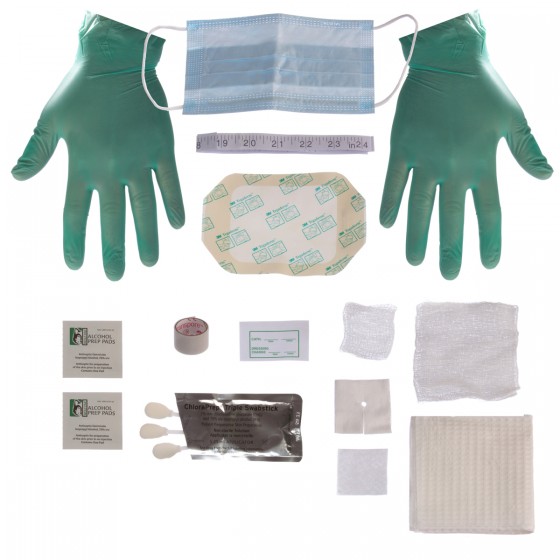 DRESSING CHANGE KIT W/ CHG TRIPLE SWABSTICKS AND TEGADERM - 30/CS