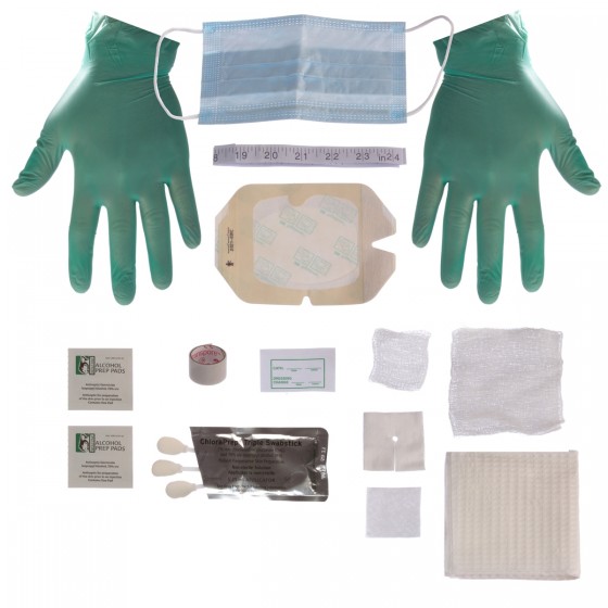 DRESSING CHANGE KIT W/ CHG TRIPLE SWABS AND TEGADERM CLOTH DRESSING - 30/CS