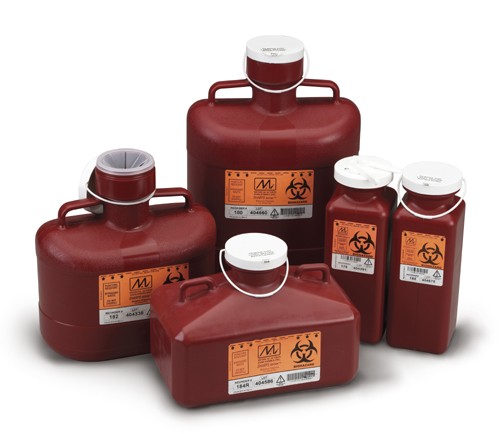 RED SHARPS CONTAINER, 1.7 QUART  - 20/CS