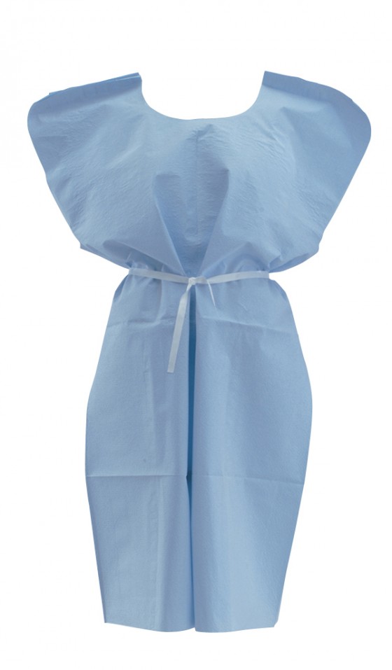 PATIENT GOWN PAPER BLUE 50/CS - OUT OF STOCK