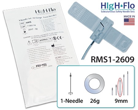 HIgH-Flo™ 1 NEEDLE 26G 9MM 20/BX