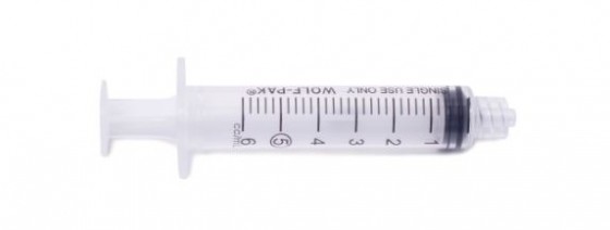 SYRINGE 6ML/CC LUER LOCK - 100/BX