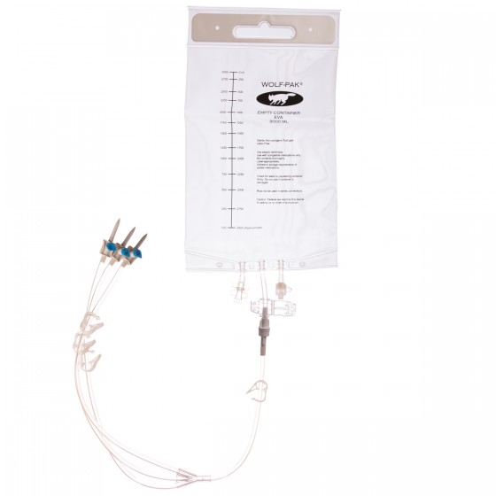 TPN BAG GRAVITY 3000ML 3LEG - 50/CS