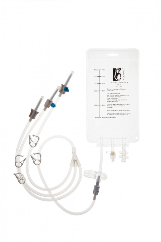 TPN BAG GRAVITY 500ML 3LEG - 50/CS