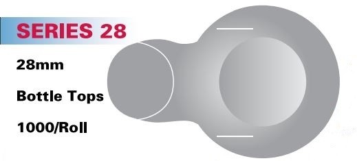 SECURSEAL 28MM SILVER 1000/BX